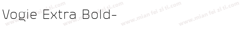 Vogie Extra Bold字体转换